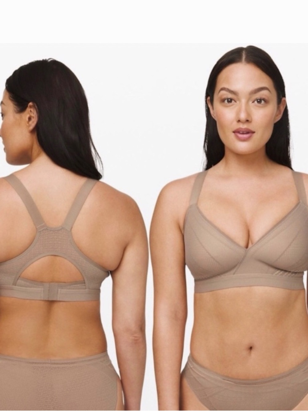 lululemon athletica Wireless Bra in Taupe Neutral 34E, 34DD